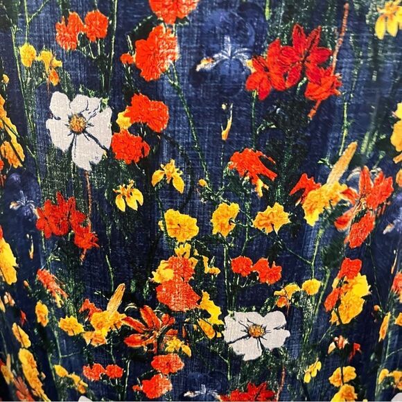 Y by Amir Slama Navy Floral Halter Maxi Dress - Picture 5 of 12